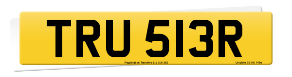 Registration number TRU 513R